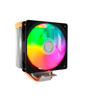 Coolbox Infinite Air120 Disipador Multizocalo - Iluminacion ARGB - Ventilador 120mm - Velocidad Max. 1800rpm - Color Negro