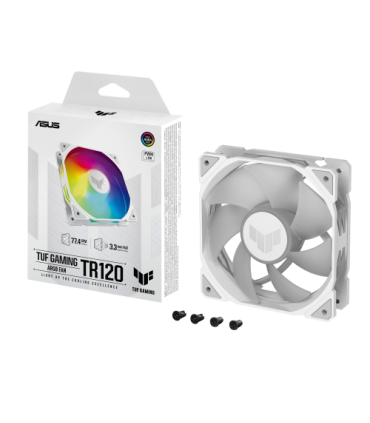 ASUS TUF GAMING TR120 ARGB 1-pack White Carcasa del ordenador Refrigerador de aire 12 cm Blanco