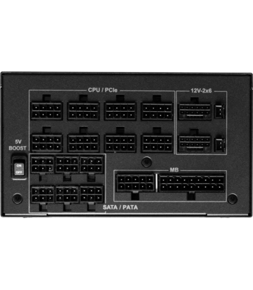 FUENTE ALIMENTACION ASROCK PG-1600G,PSU,1600W,80 PLUS GOLD,135MM,MODULAR,PCI-E 5.1 (12+4pin)x2,PCI-E (6+2 pin)x8,SATA (5 pin)x12