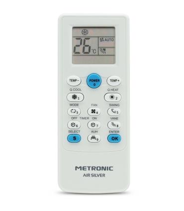 Metronic Mando a Distancia Universal Aire Acondicionado - Color Blanco