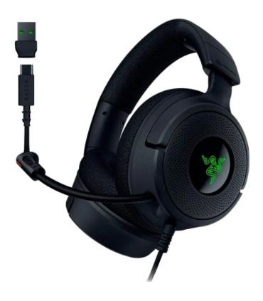 Razer Kraken V4 X Auriculares Gaming - Microfono Plegable Cardioide Razer HyperClear - Sonido 7.1 - Multiplataforma - Conexion..