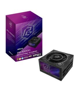 FUENTE ALIMENTACION ASROCK PG-1000G,PSU,1000W,80 PLUS GOLD/A,135MM,MODULAR,PCI-E 5.1 (12+4pin)x1,PCI-E (6+2 pin)x3,SATA (5 pin)x