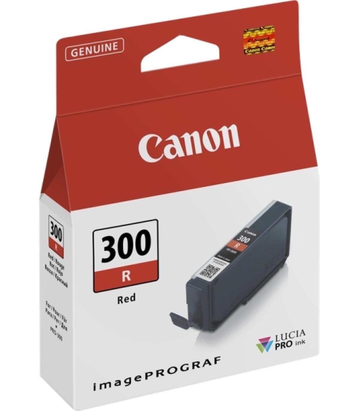 Canon PFI300 Rojo Cartucho de Tinta Original - 4199C001/PFI300R