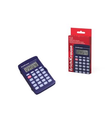 ErichKrause PC-131 Classic Calculadora de Bolsillo con Pantalla LCD de 8 Digitos - Color Azul Oscuro