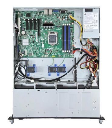 Intel R1304BTLSHBN servidor barebone Intel® C204 LGA 1155 (Socket H2) Bastidor (1U) Negro