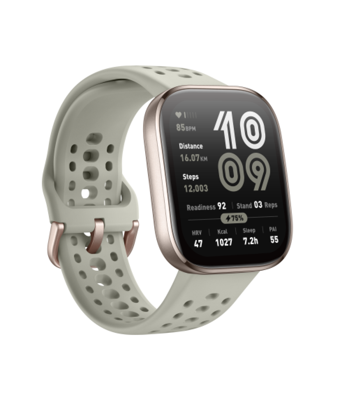 Amazfit Bip 6 Stone 5 cm (1.97") AMOLED Digital 390 x 450 Pixeles Pantalla táctil Oro GPS (satélite