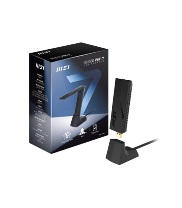 MSI BE6500 WiFi7 USB Stick - Dongle tarjeta y adaptador de interfaz USB 3.2 Gen 1 (3.1 Gen 1