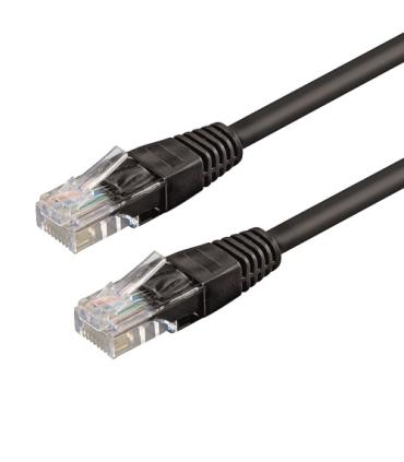WP WPC-PAT-6U020BL cable de red Negro 2 m Cat6 U/UTP (UTP