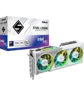 VGA ASROCK B580 STEEL LEGEND 12GB OC,INTEL,B580,12GB,GDDR6,192BIT,3DP+1HDMI,ARGB LEDS,3 VENTILADORES (B580 SL 12GO