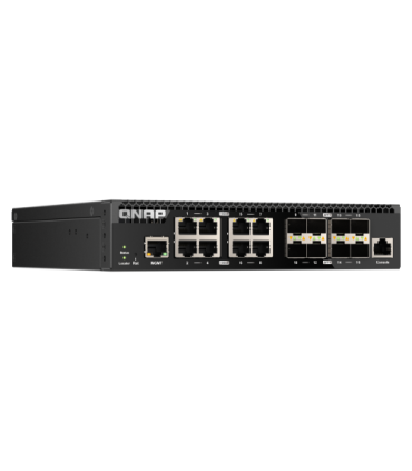 QNAP QSW-M3216R-8S8T switch Gestionado L2/L3 10G Ethernet (100/1000/10000) 1U Negro