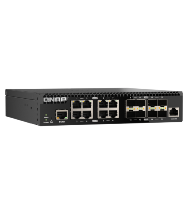 QNAP QSW-M3216R-8S8T switch Gestionado L2/L3 10G Ethernet (100/1000/10000) 1U Negro