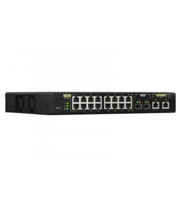 QNAP QSW-M2116P-2T2S switch Gestionado L2 Energía sobre Ethernet (PoE) Negro