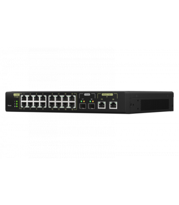 QNAP QSW-M2116P-2T2S switch Gestionado L2 Energía sobre Ethernet (PoE) Negro