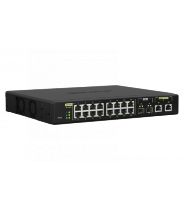 QNAP QSW-M2116P-2T2S switch Gestionado L2 Energía sobre Ethernet (PoE) Negro