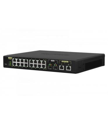 QNAP QSW-M2116P-2T2S switch Gestionado L2 Energía sobre Ethernet (PoE) Negro