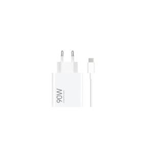 Xiaomi HyperCharge Cargador GaN Universal de Pared 90W - USB-A - Carga Rapida - Color Blanco