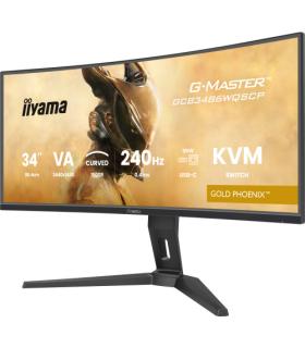 MONITOR IIYAMA G-MASTER GCB3486WQSCP-B1, 34", 1500R, 240HZ, USB-C (95W), KVM, LAN, 500CD