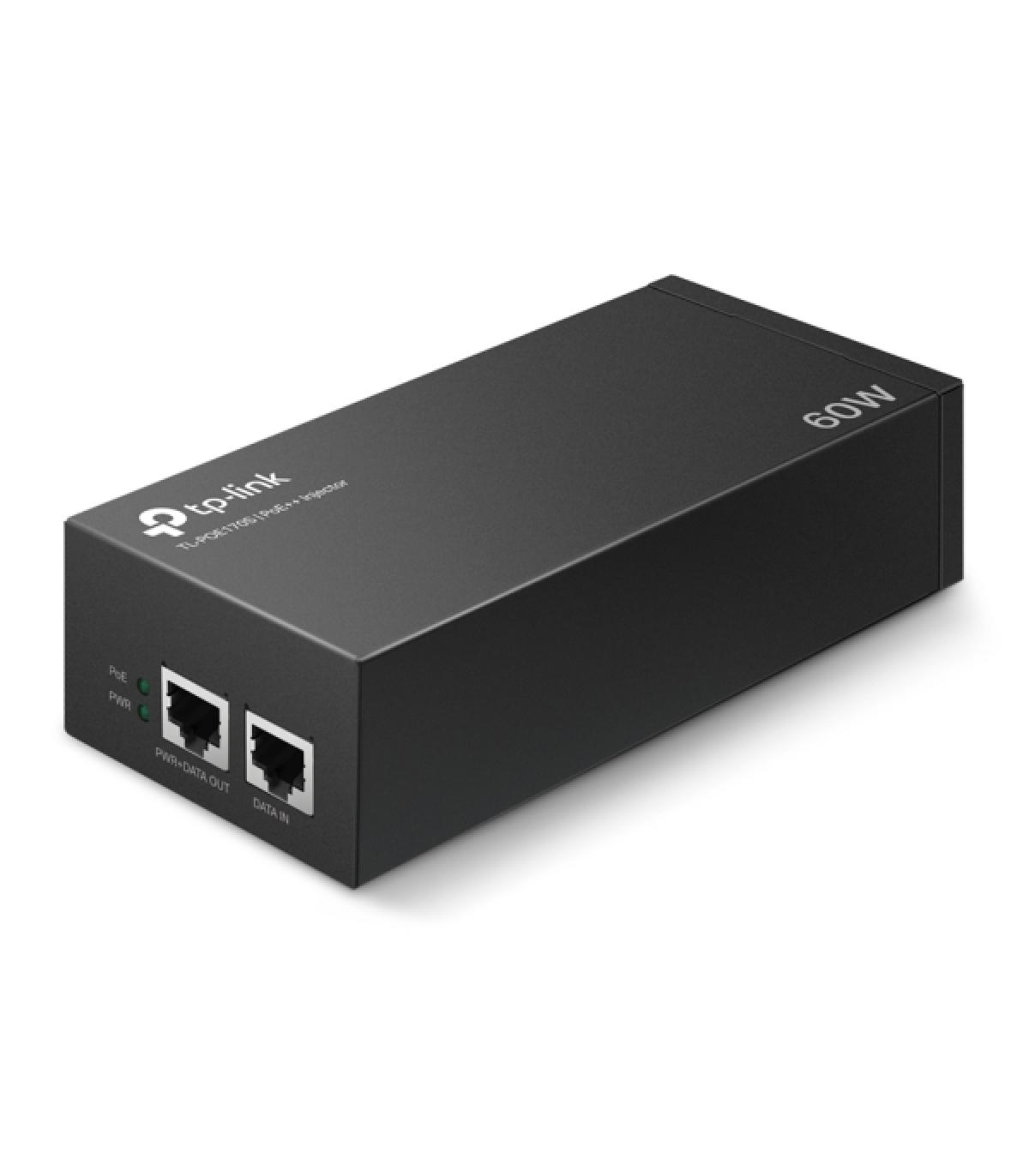 TP-Link Inyector PoE++ - 2 Puertos Gigabit - Hasta 60W - Plug & Play