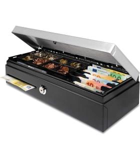 Safescan HD-4617C Cajon Portamonedas - Apertura Vertical - 8 Compartimentos para Monedas - 8 Compartimentos para Billetes - hast