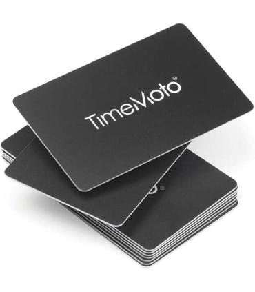 Timemoto RF-100 Pack de 25 Tarjetas de Identificacion RFID - Tamaño de Tarjeta de Credito - Distancia de Deteccion de 7cm - Comp