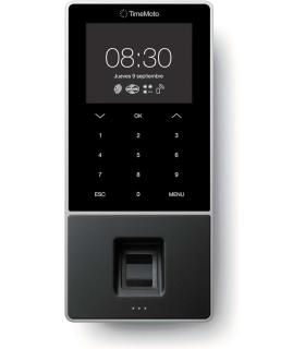 Timemoto TM-828 SC Terminal de Fichar - Lector de Huella de 500 PPP - RFID/Llavero RFID - Pin - Tarjetas Inteligentes - Gestion.