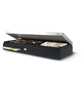 Safescan SD-4617S Cajon Portamonedas - Almacenamiento Seguro del Efectivo - Diseño Abatible Duradero - Diseño Ajustable - Doble.