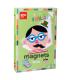 Apli Kids Juego Magnetico Caras Divertidas - Escenario Imantado de 28x18cm - 30 Fichas para Crear Personajes - Fomenta la Imagin