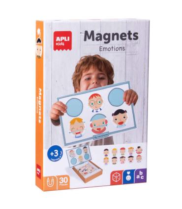 Apli Kids Juego Magnetico Emociones - 30 Fichas Tematicas - Fomenta la Observacion y la Imaginacion - Recomendado para Niños..