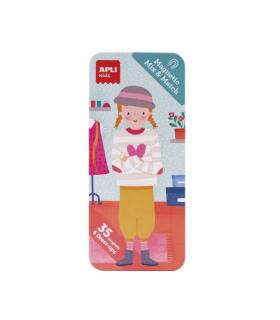 Apli Caja Metalica Fashion - 35 Magnets - Fomenta Observacion e Imaginacion - Aumenta Concentracion y Atencion - Recomendado..