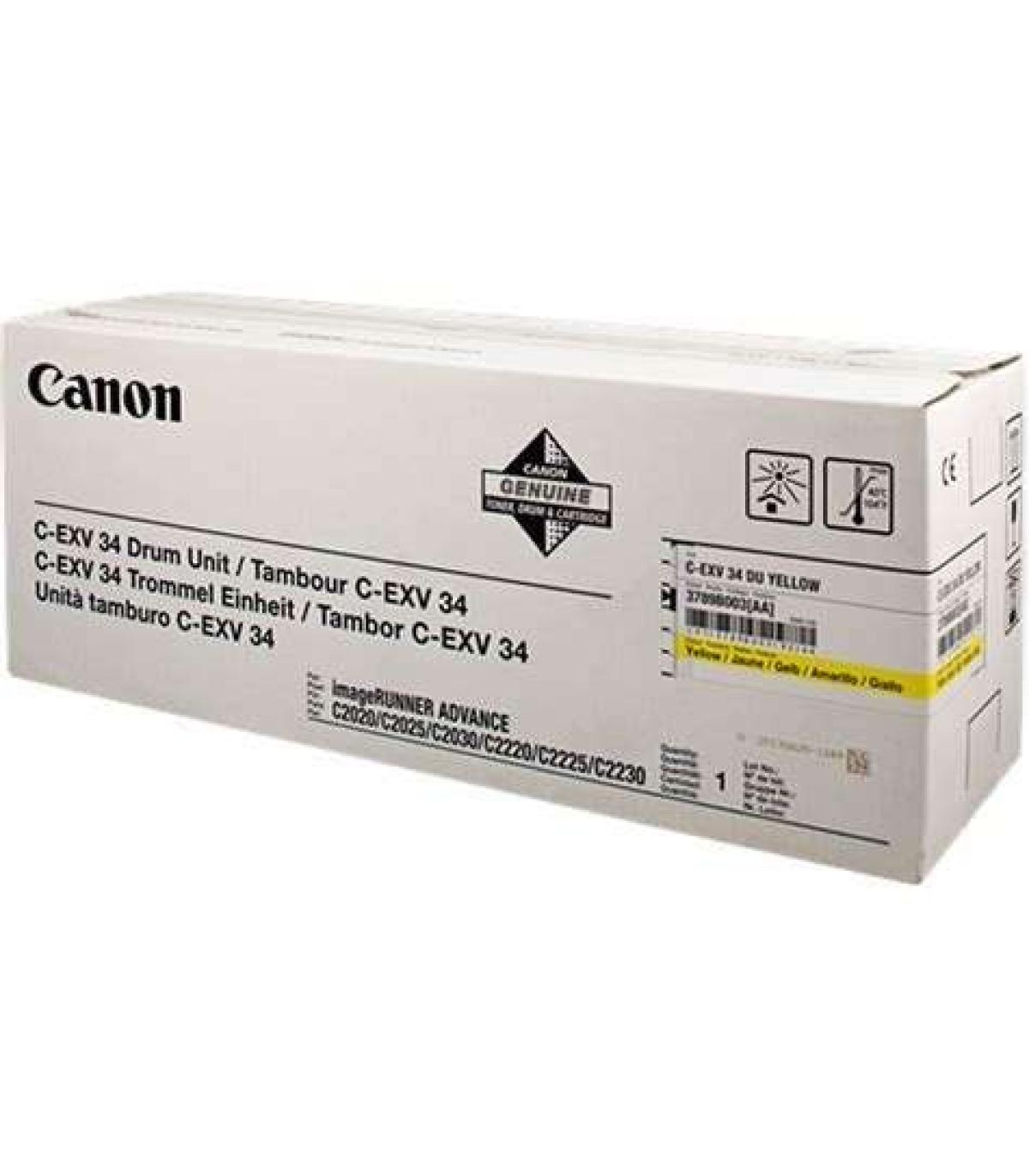 Canon CEXV34 Amarillo Tambor de Imagen Original - 3789B003 (Drum