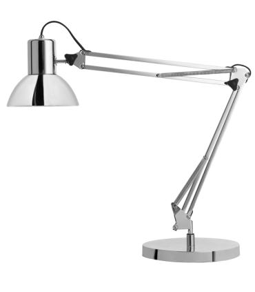 Unilux Lampara de Escritorio Success 80 LED Cromada - Diseño Elegante y Moderno - Iluminacion LED de Alta Eficiencia - Brazo Fle