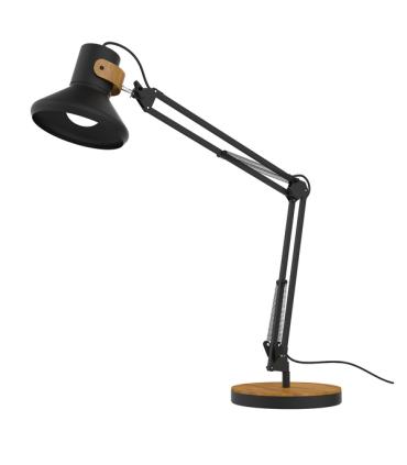 Unilux Lampara de Escritorio LED Baya Bamboo - Diseño Elegante y Moderno - Iluminacion LED de Bajo Consumo - Brazo Flexible..