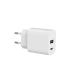 SPC Cargador de Pared USB-C/PD + USB-A 20W - Color Blanco