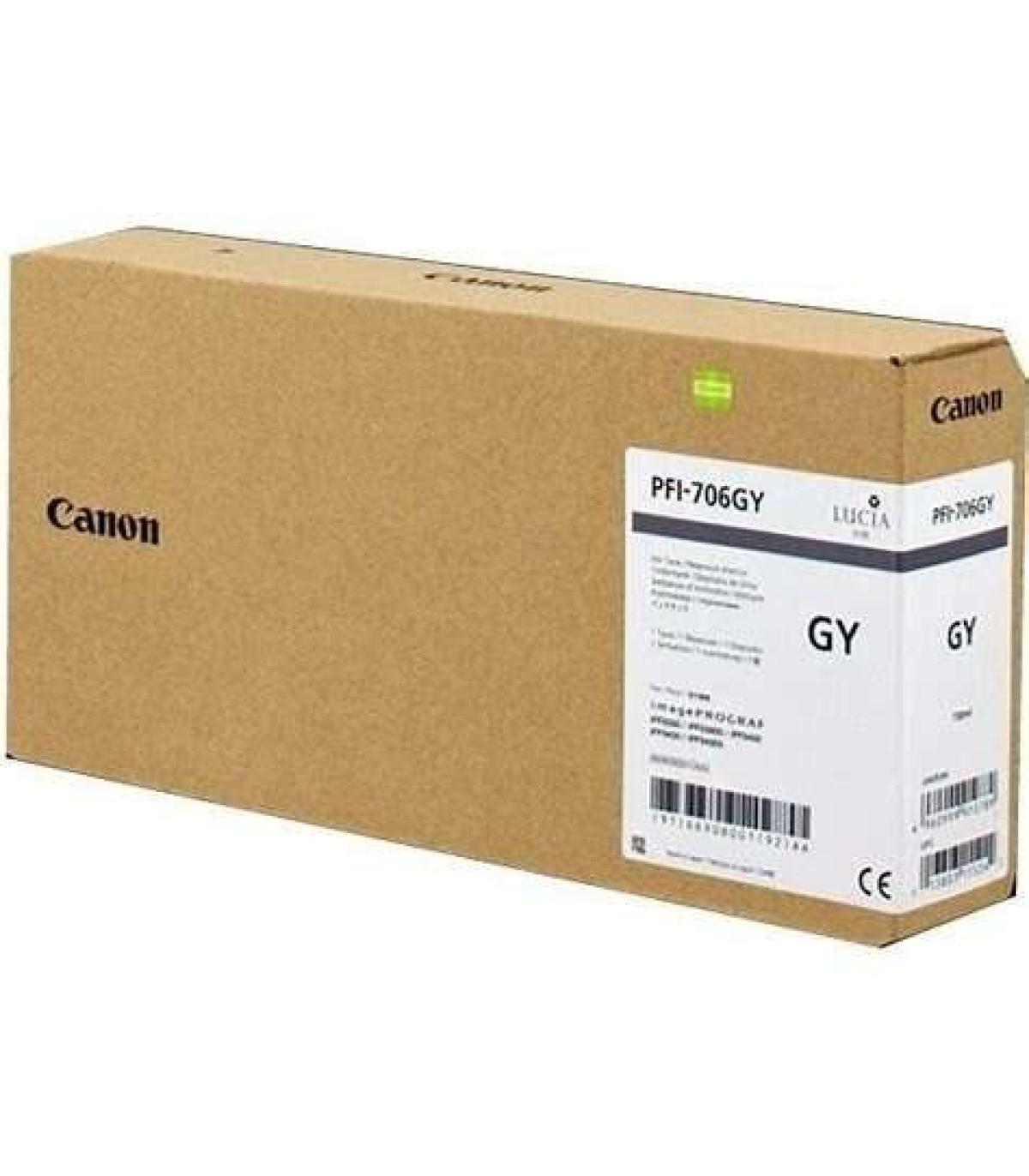Canon PFI706 Gris Cartucho de Tinta Original - 6690B001