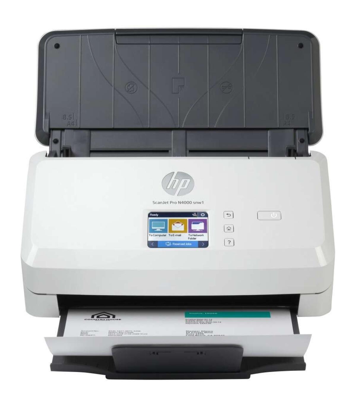 HP ScanJet Pro 4000 snw1 Escaner Documental WiFi - Hasta 40ppm - Alimentador Automatico - Doble Cara