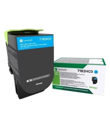 Lexmark CS417/CX417/CS517/CX517 Cyan Cartucho de Toner Original - 71B2HC0/71B0H20