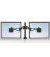 Fellowes Professional Series Brazo Doble para Monitor - Ajustable en Altura - Regulable en Profundidad - Regulable en Inclinacio