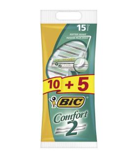 Bic Comfort 2 Pack de 10 + 5 Gratis Maquinillas de Afeitar Desechables