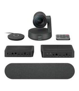 Logitech Rally Kit de Videoconferencias Camara PTZ Ultra HD 4K USB-C 3.0 - Altavoz con Cancelacion de Eco - Microfono con Alcanc