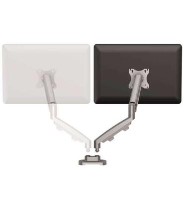 Fellowes Eppa Kit de Conversion para Monitor Doble - Hasta 39" y 8kg - Ajustable con Muelle de Gas - Color Plata