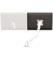 Fellowes Eppa Kit de Conversion para Monitor Doble - Hasta 39" y 8kg - Ajustable con Muelle de Gas - Color Blanco