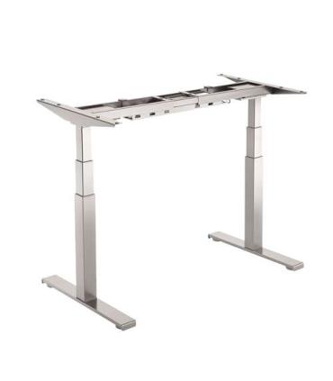 Fellowes Estructura Metalica Plata Mesa Regulable en Altura Cambio - 3 Configuraciones de Memoria - Altura de 645 mm a 1305 mm..