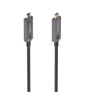 Aisens Cable USB 3.1 GEN2 10GBPS AOC 4K@60HZ 3A 60W E-MARKER - Tipo USB-C/M-USB-C/M - 10m - Color Negro