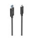 Aisens Cable USB3.2 GEN2x1 10GBPS AOC Solo Datos - USB-A a USB-C - 25m - Color Negro