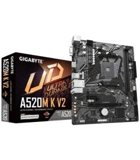 Gigabyte A520M K V2 Placa Base AMD A520 AM4 2x DDR4 - HDMI, M.2, PCIe, 4x Sata III, USB, RJ-45, VGA, Micro-ATX