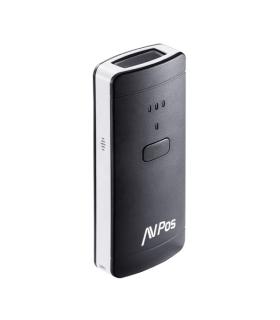 AVPos BP200 Lector de Codigos Portatil - 1600Mah - Codigos 1D, 2D y QR - USB, Bluetooth - Color Negro