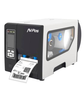 AVPos E1 Impresora Termica Etiquetas Industrial - Velocidad 203mm/s - Resolucion 300 DPI - USB, Serie y LAN - Color Blanco-Negro