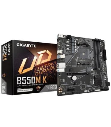 Gigabyte B550M K Placa Base AMD AM4 4xDDR4 - M.2, SATA, PCIe4.0 - HDMI, DisplayPort, RJ-45, USB 3.2 - MicroATX
