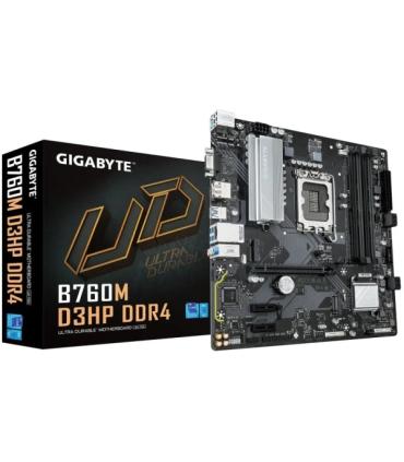 Gigabyte B760M D3HP Placa Base Intel LGA1700 4x DDR4 - M.2, SATA, PCIe3.0, HDMI, Displayport, USB 3.2 - MicroATX