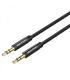Vention Cable Estereo Jack Macho 3.5 a Jack Macho 3.5 - 1m - Color Negro